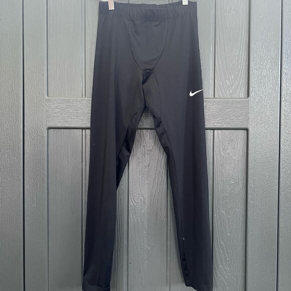 Nike Men's Dri-FIT Challenger Running Training Tights Black Size M CZ8830-010 - Picture 1 of 6